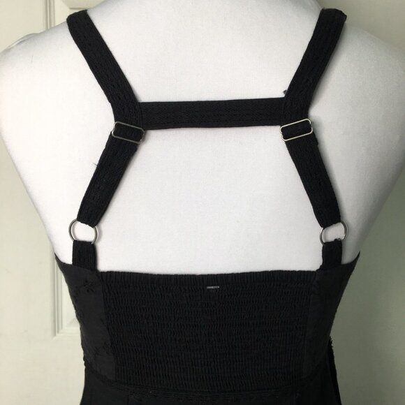 New Free People Womens Boho Chic Embroidered Dress Size 2 Black NWOT - Picture 7 of 14